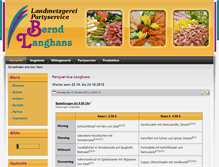 Tablet Screenshot of partyservice-langhans.de